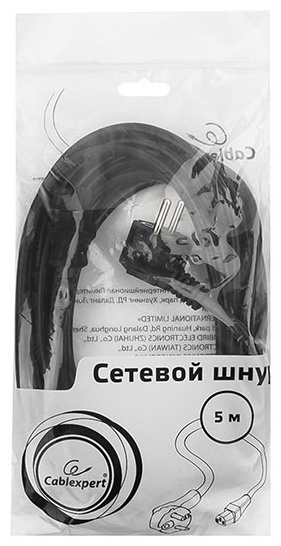 Кабель Cablexpert CEE 7/7 - C13 5 м PC-186-1-5M