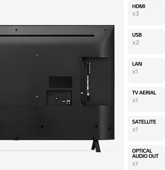 LG 43UR78006LK 109 см черный