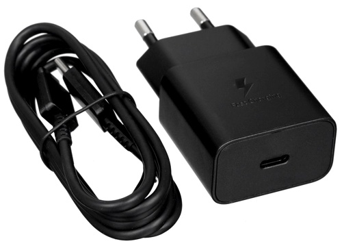 Зарядное устройство Samsung EP-T1510XBEGRU с кабелем, черное