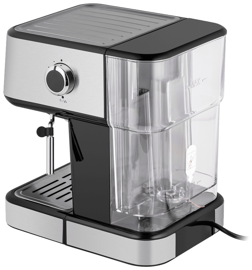 Кофемашина MAUNFELD MF-724S черный, серебристый