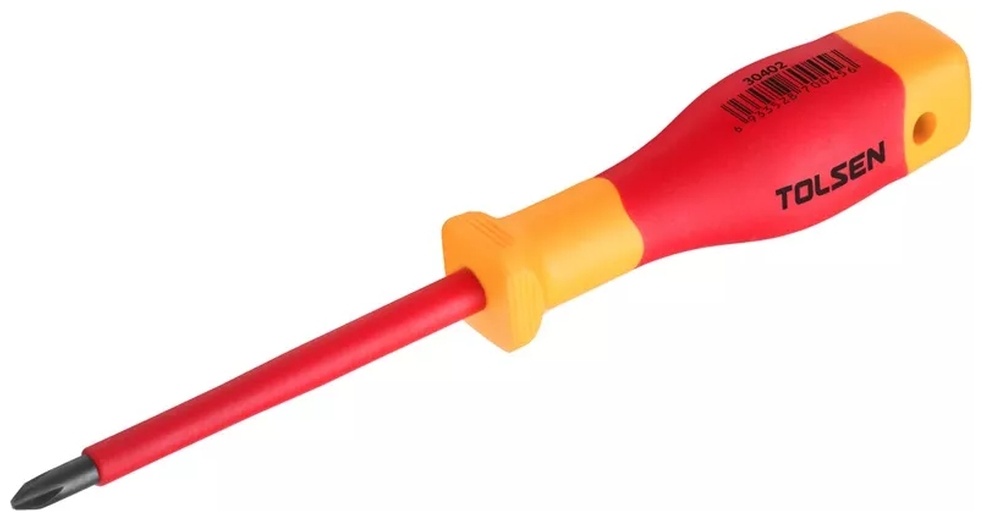 Отвертка диэлектрическая Tolsen V30602, PZ2х100 мм