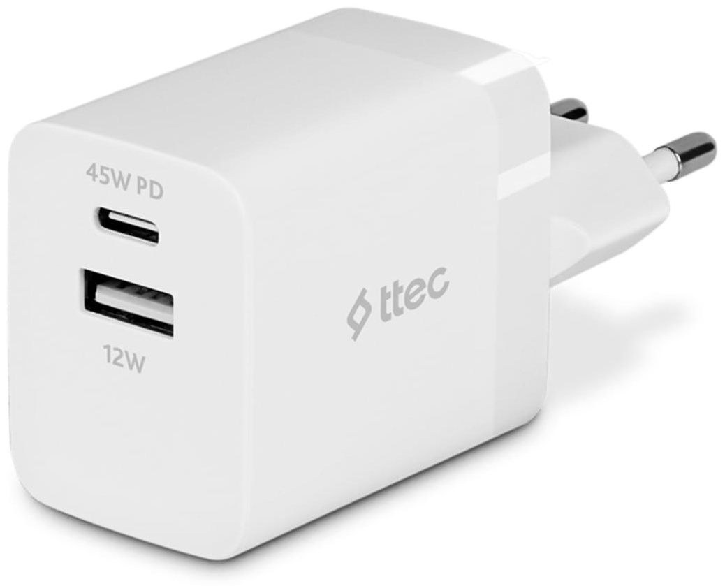 TTEC SmartCharger Duo PD 45W белый