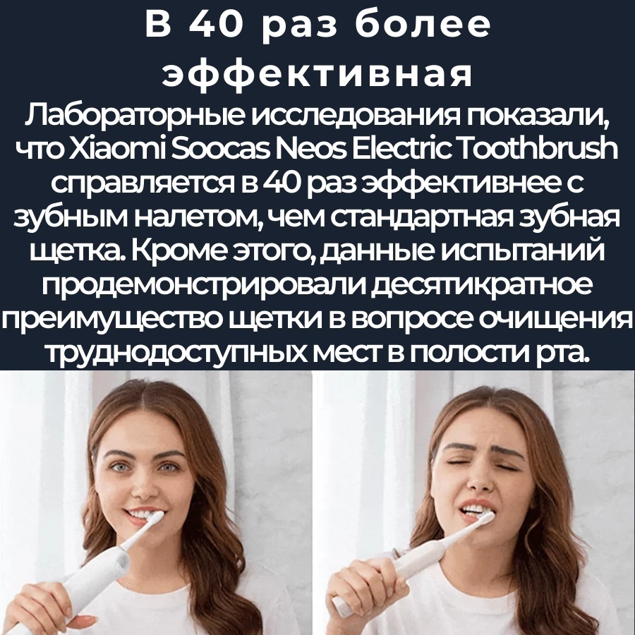 Xiaomi звуковая Soocas Neos T03 щетина средняя