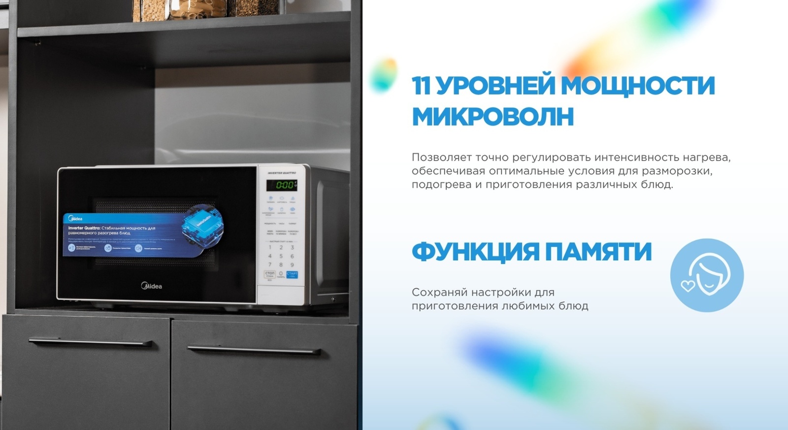 Микроволновая печь Midea EM7P012MZ(W) белая