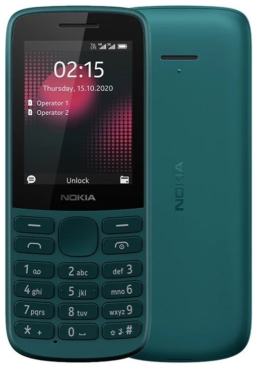 Nokia 215 4G Dual Sim бирюзовый