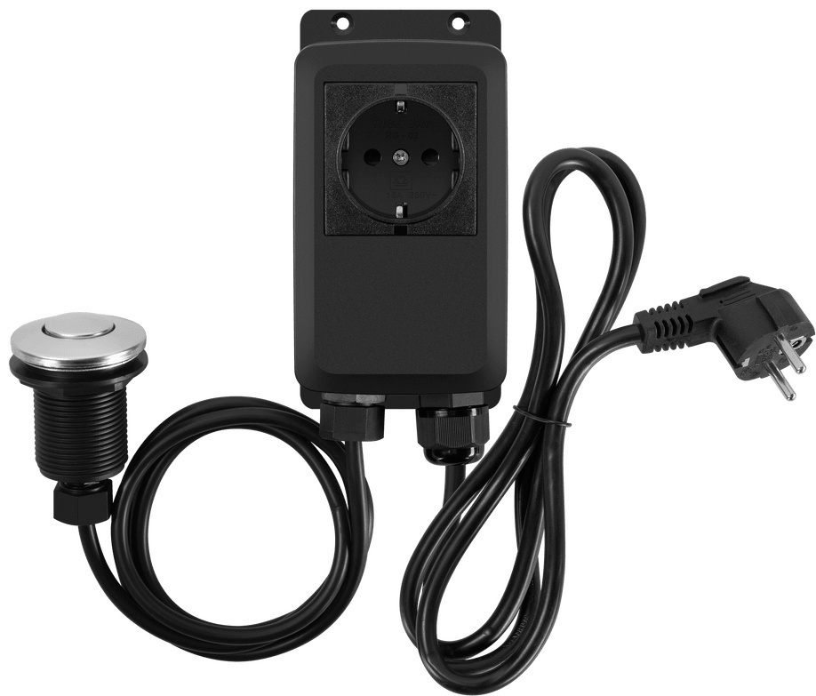 Измельчитель пищевых отходов MAUNFELD MWD3802PB, черный