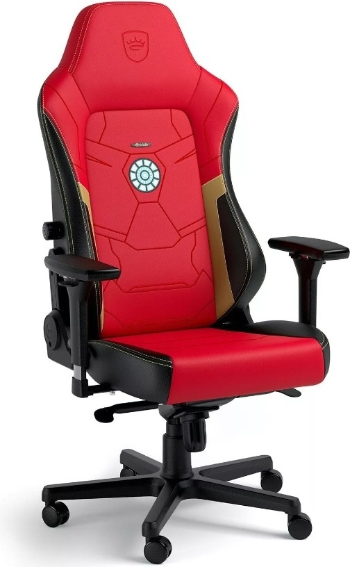 Игровое кресло Noblechairs HERO Iron Man Special Edition, черный, красный