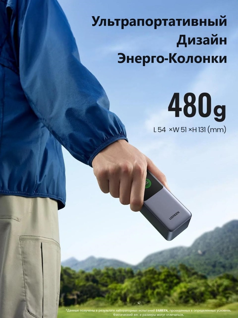 Ugreen 35524 20000 мАч серый