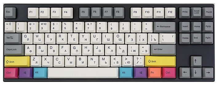 VARMILO CMYK VPG87 Cherry Mx Red черный