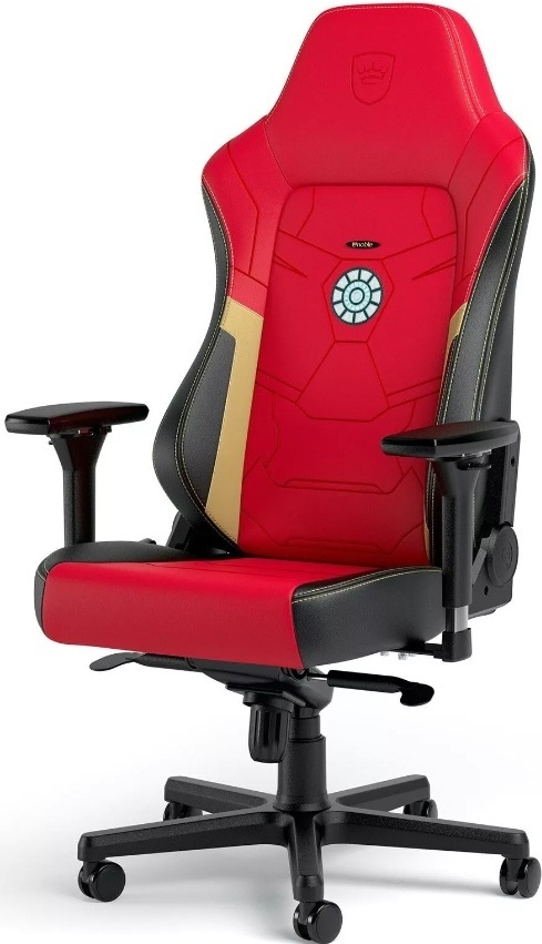 Игровое кресло Noblechairs HERO Iron Man Special Edition, черный, красный