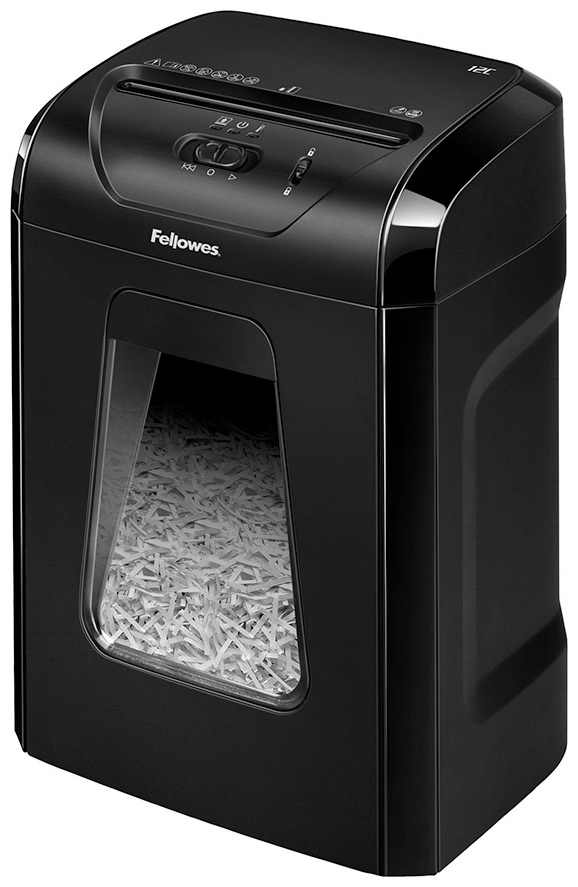 Уничтожитель документов Fellowes Powershred 12C черный