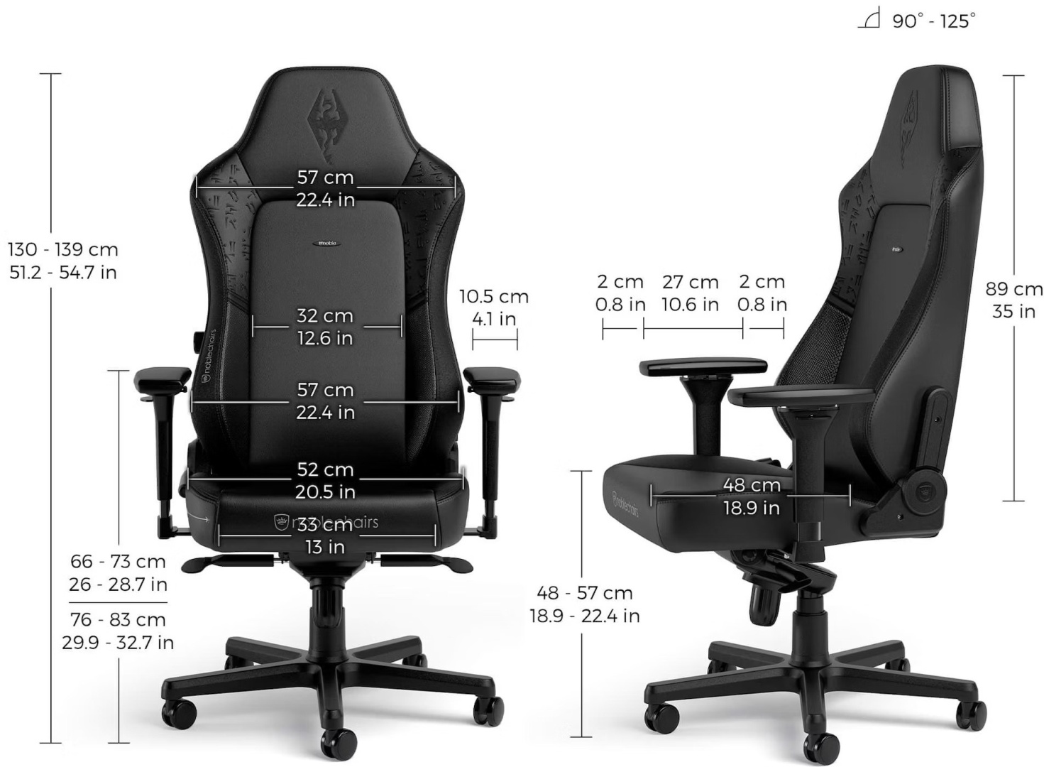 Noblechairs HERO The Elder Scrolls V: Skyrim, черный