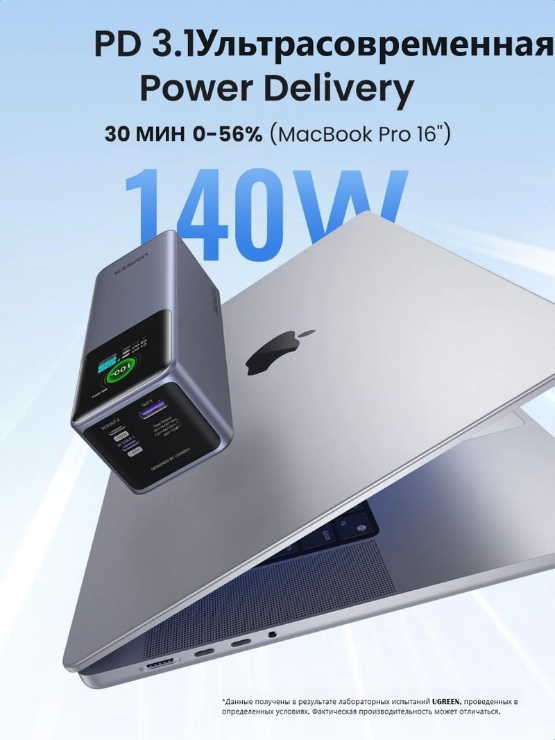 Ugreen 35525 25000 мАч серый