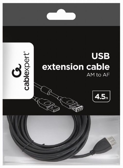 Кабель Cablexpert USB 2.0 A - USB 2.0 A 4.5 м CCF-USB2-AMAF-15
