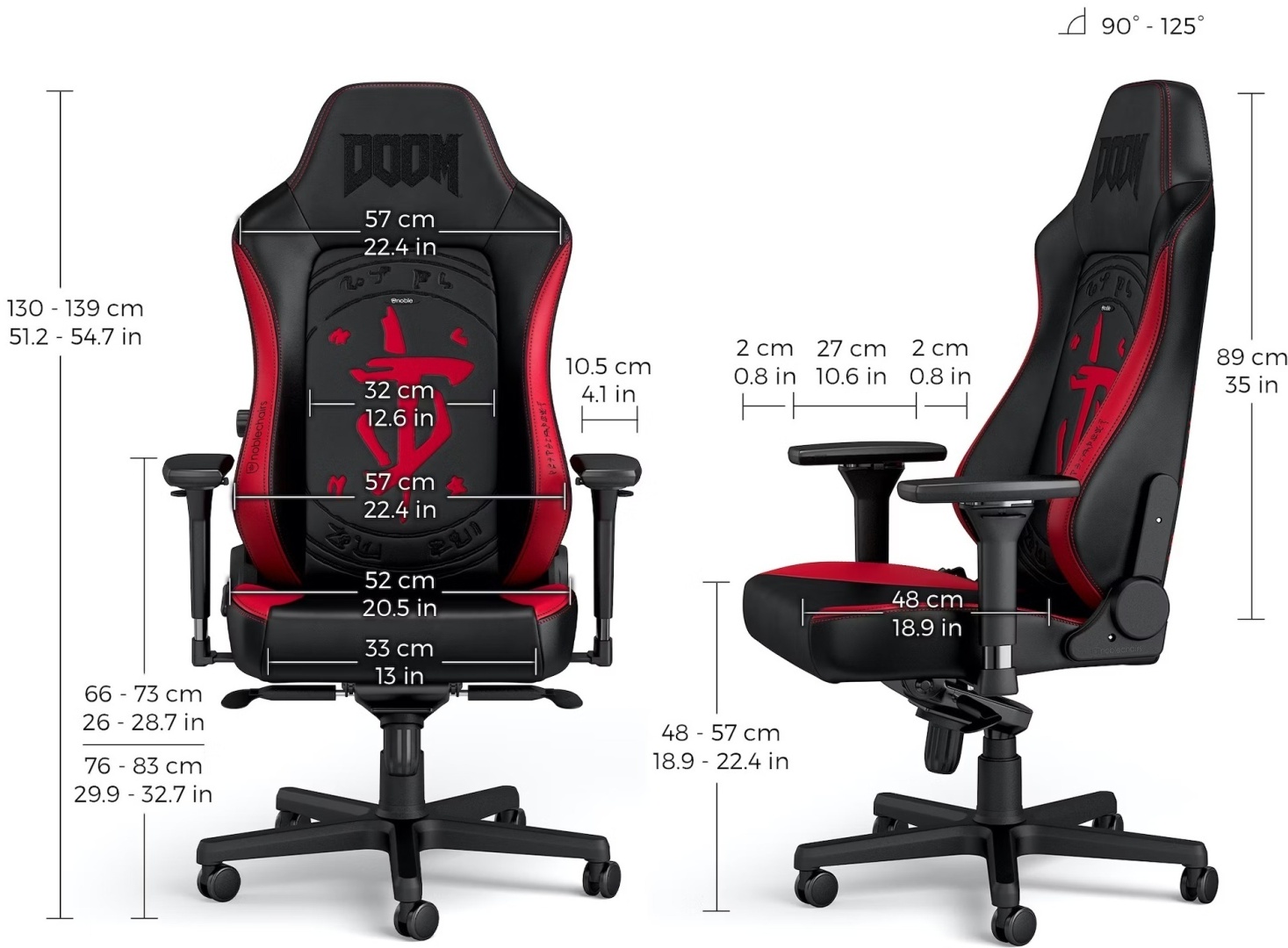 Noblechairs HERO DOOM Edition, черный