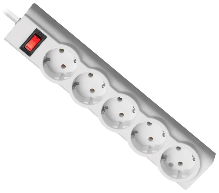 Сетевой фильтр Defender ILS 355 White 5 м