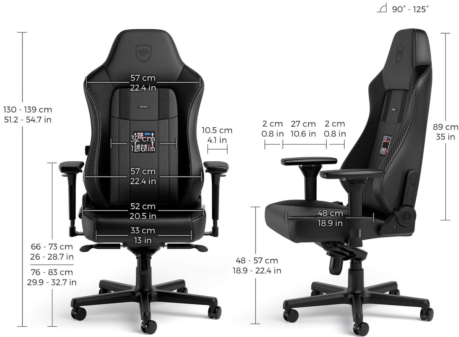 Компьютерное кресло Noblechairs HERO Darth Vader Edition, черный