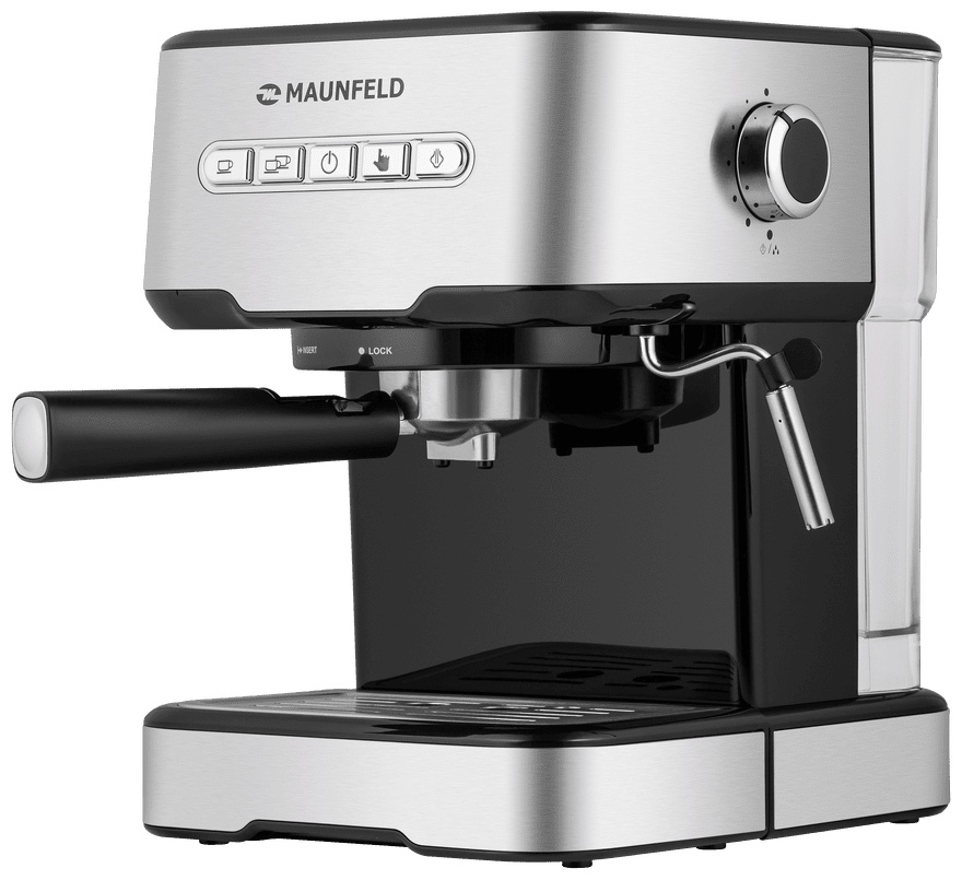 Кофемашина MAUNFELD MF-724S черный, серебристый