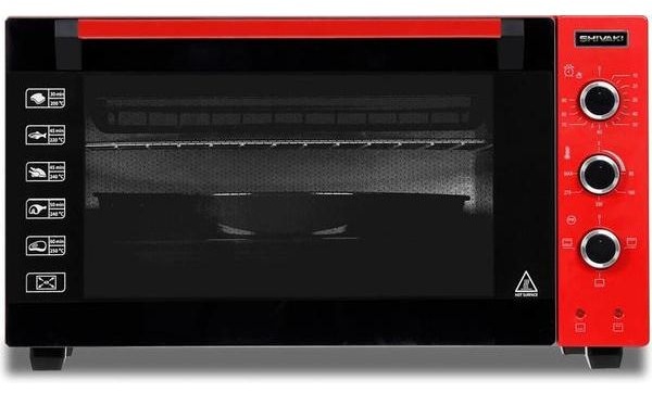 Настольная электропечь Shivaki MD 4218 E KZ красный, черный
