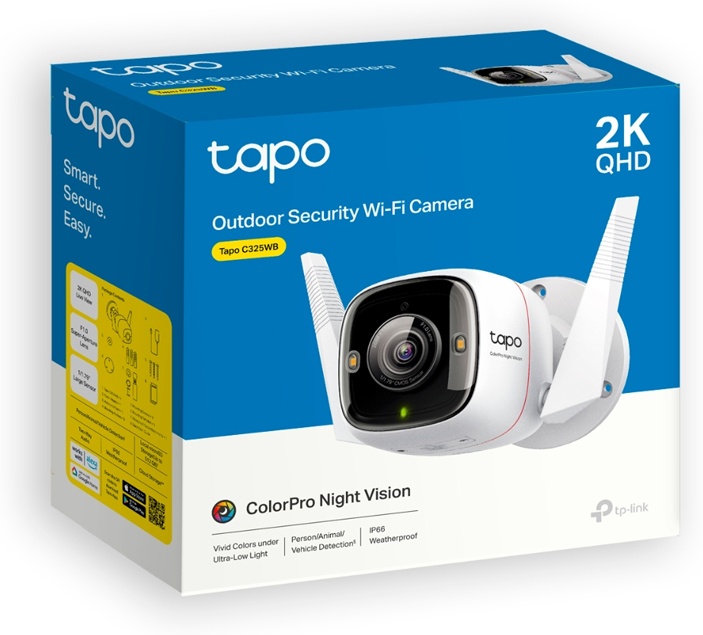TP-LINK камера видеонаблюдения Tapo C325WB, 4 расширение 2688x1512
