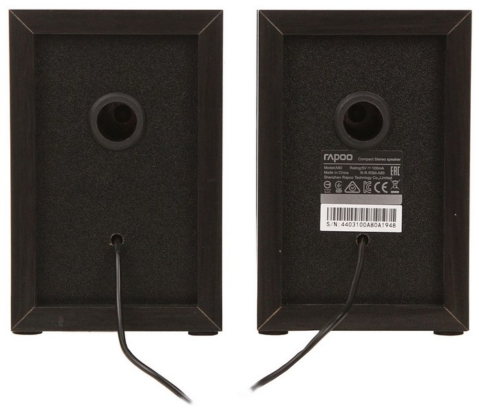 Компьютерные колонки Rapoo A80 черный