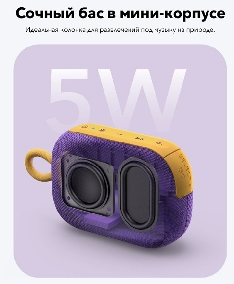 Портативная колонка Soundcore Select 4 Go, фиолетовая