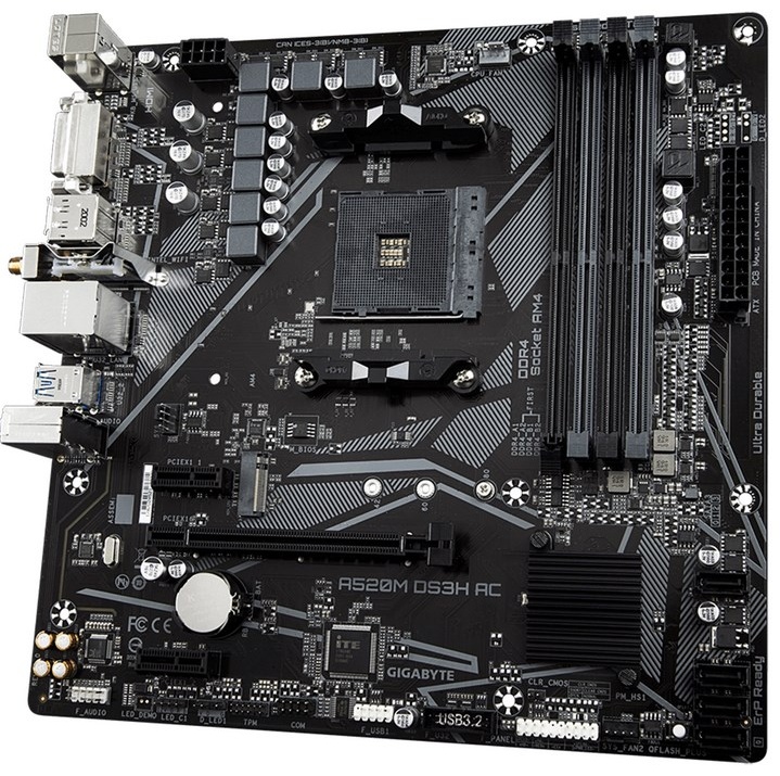 Материнская плата GIGABYTE A520M DS3H AC (REV1.4)