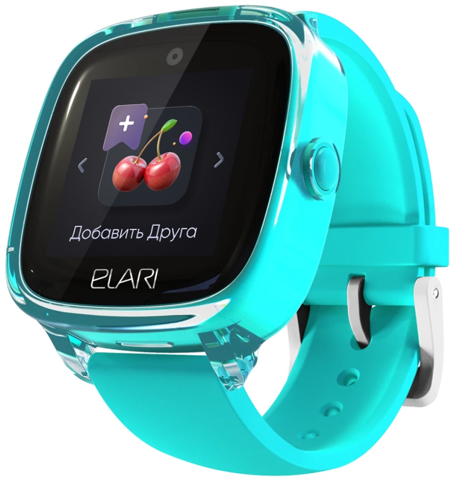 Смарт-часы Elari KidPhone Fresh 4G 35.6 мм зеленый