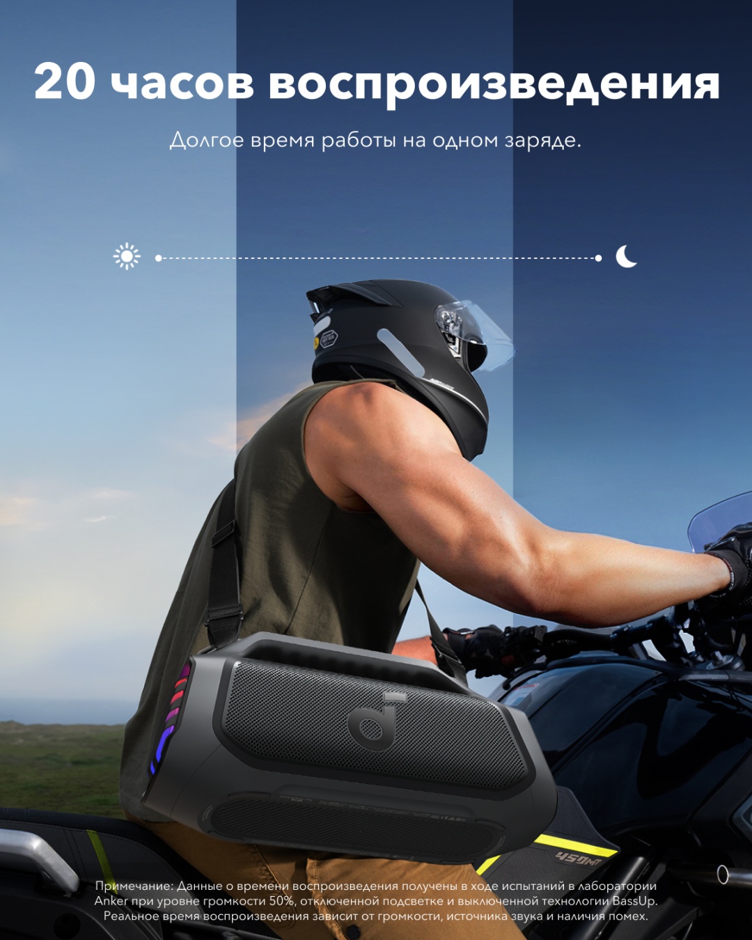 Портативная колонка Soundcore Boom 2 Plus черный