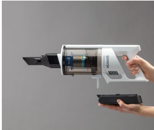 Пылесос Gorenje SVC252FMWT серый, белый