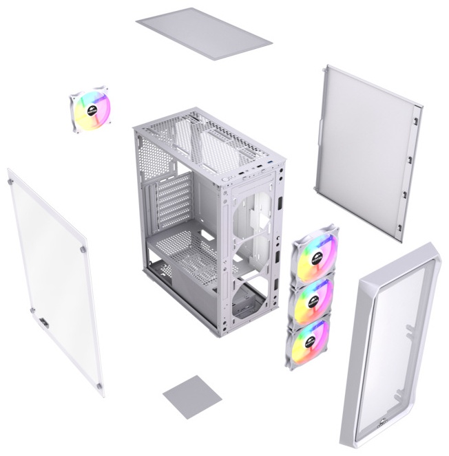 Корпус Wintek Tornado Pro PS195-W-M TG белый