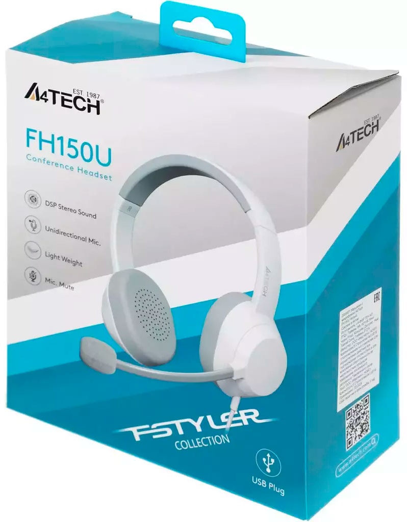Наушники A4Tech FH150U, белые
