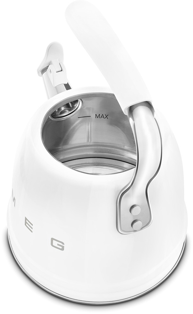 Чайник Smeg Стиль 50-х г.г. CKLW2001WH 2.3 л, нержавеющая сталь
