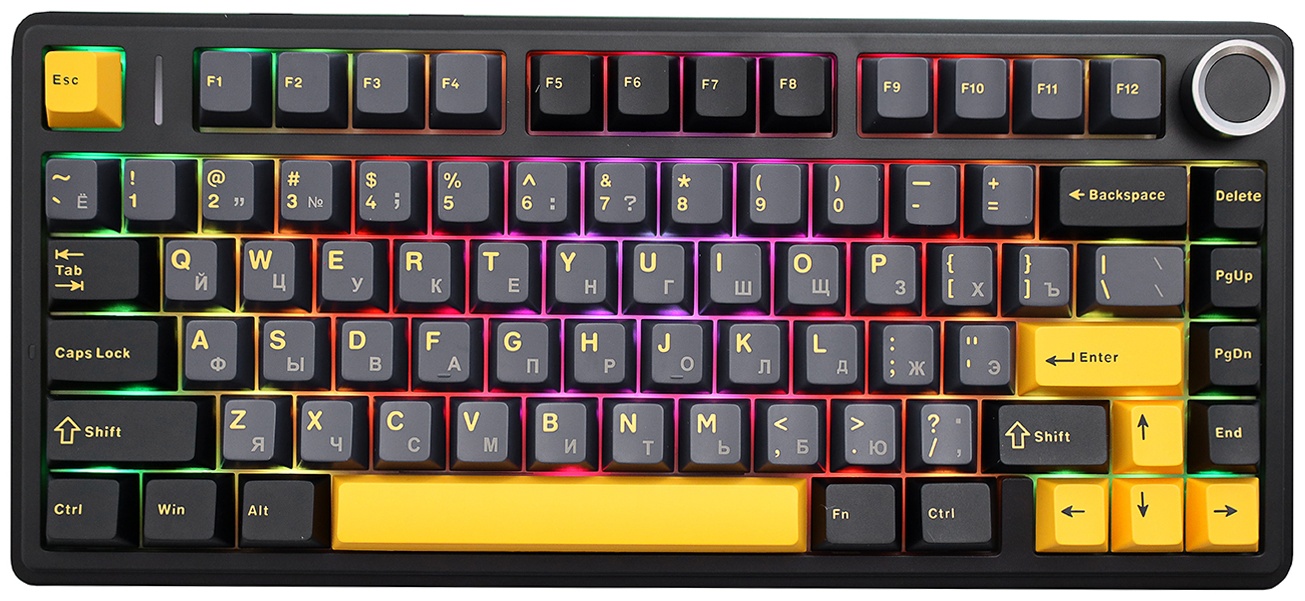 Клавиатура AULA F75 черный