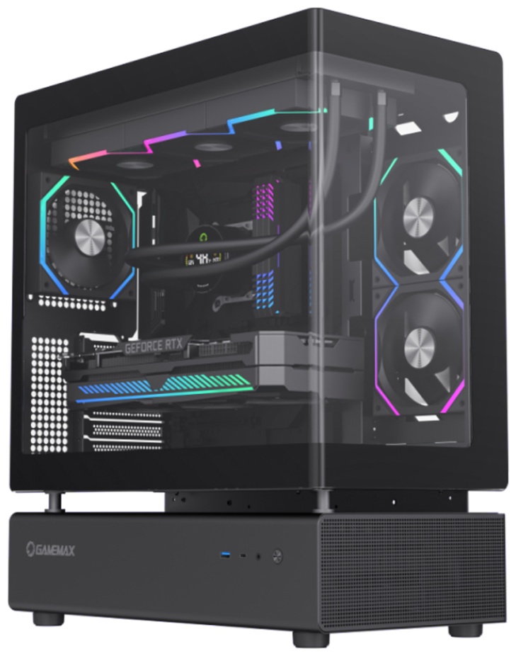 Корпус Game Max Gamemax N80 BK Black без Б/П черный