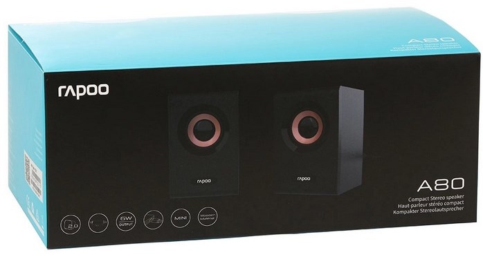 Компьютерные колонки Rapoo A80 черный