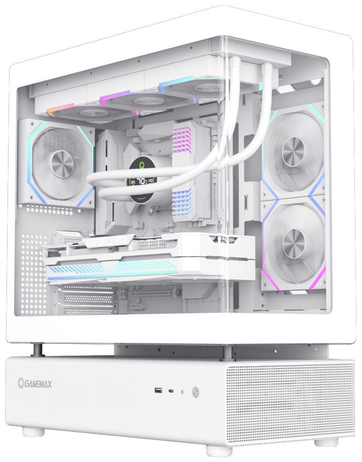 Корпус Game Max N80 WH White без Б/П белый