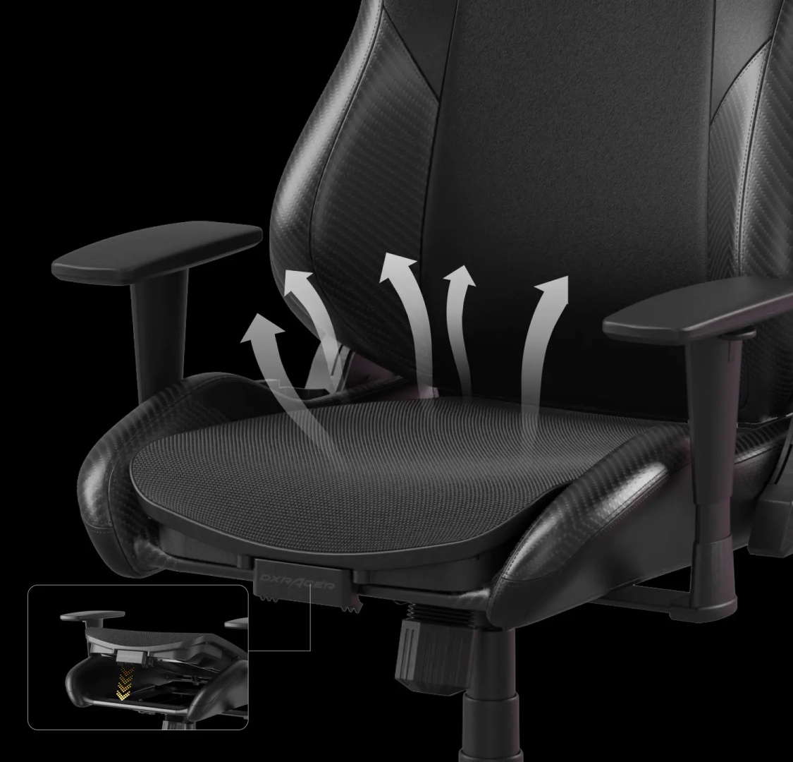 Игровое кресло DXRacer ZERO GC/LDC23LTA, черный, белый