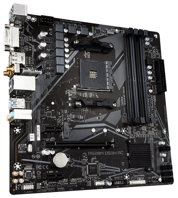 Материнская плата GIGABYTE A520M DS3H AC (REV1.4)