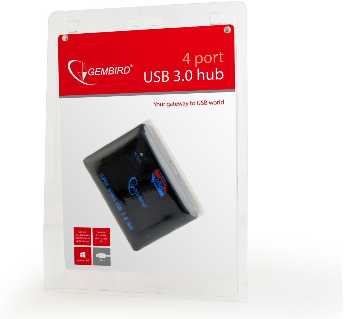 Док-станция Gembird UHB-C444 черный