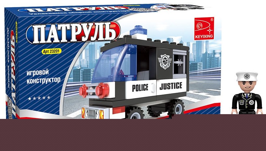 Конструктор Keyixing Keyixing 23201 ПАТРУЛЬ, деталей 60 шт