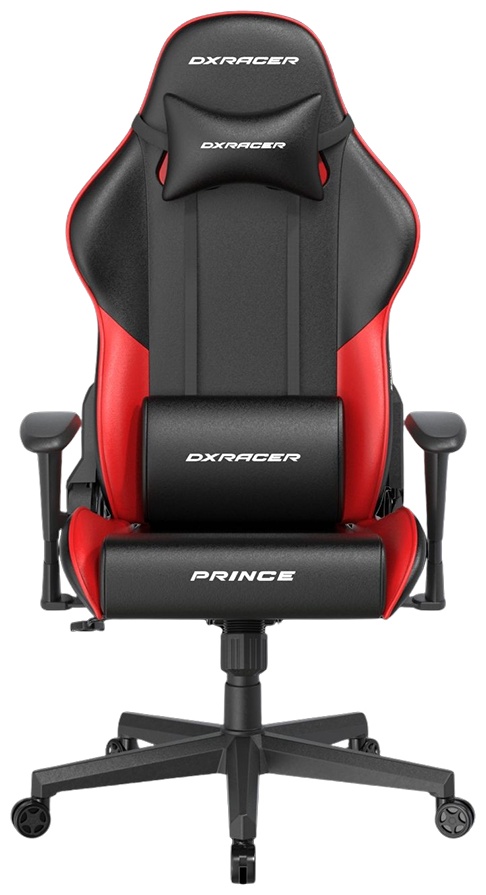 Игровое кресло DXRacer Prince GC/LPF24LTC/NR, черный, красный