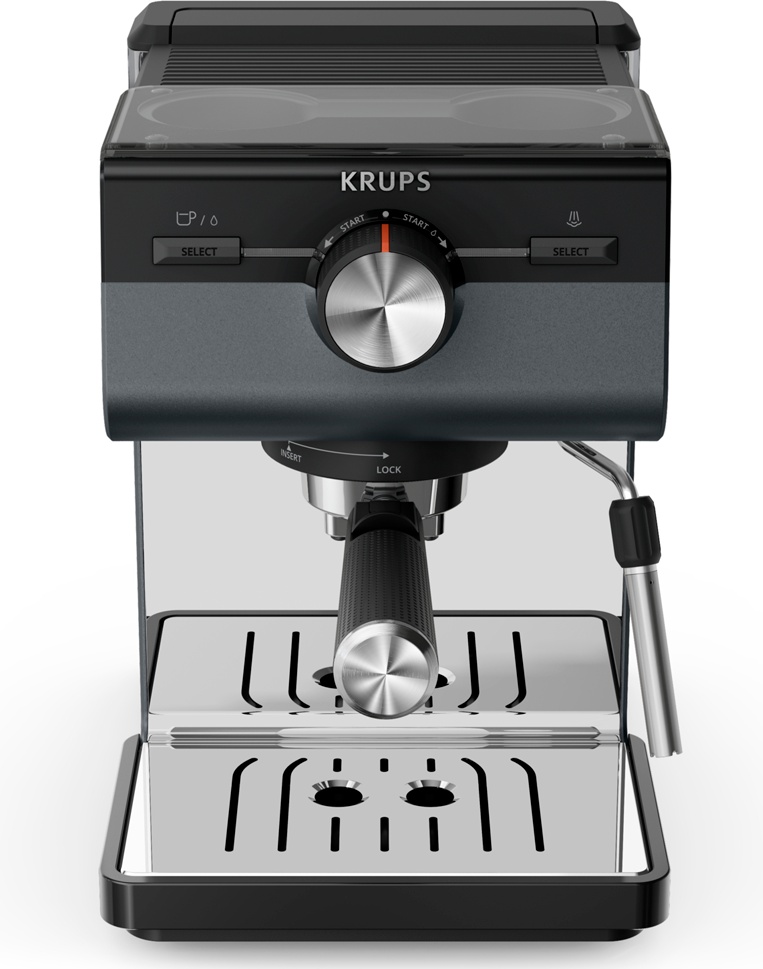 Кофеварка Krups Authentic&amp;#43;XP384G10 черный, серебристый