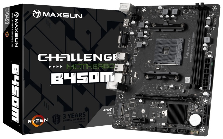Материнская плата MAXSUN Challenger B450M