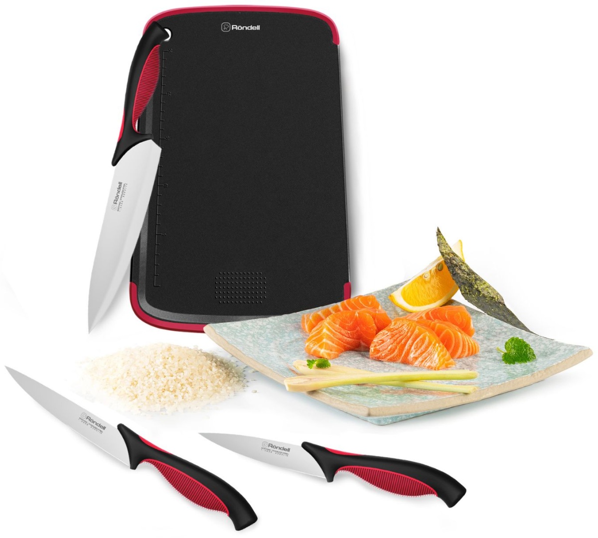 Набор ножей Rondell RD-1891, лезвие: нержавеющая сталь 3 шт