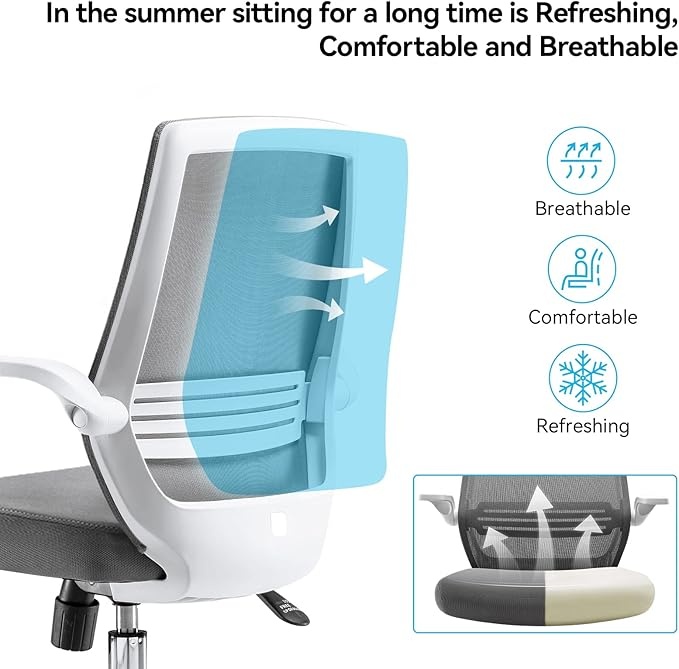 Офисное кресло Sihoo M59B-201, белый