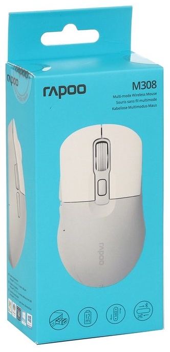 Мышь Rapoo M308 Silent серый