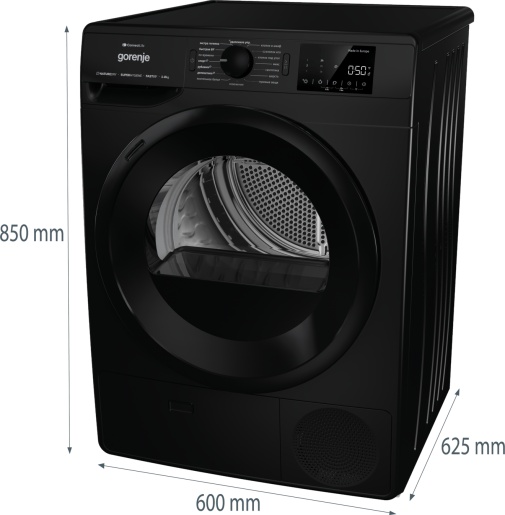 Сушильная машина Gorenje DPNE82GNLWIFI/BC черный