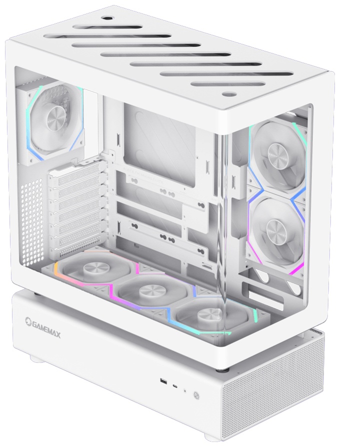 Корпус Game Max N80 WH White без Б/П белый
