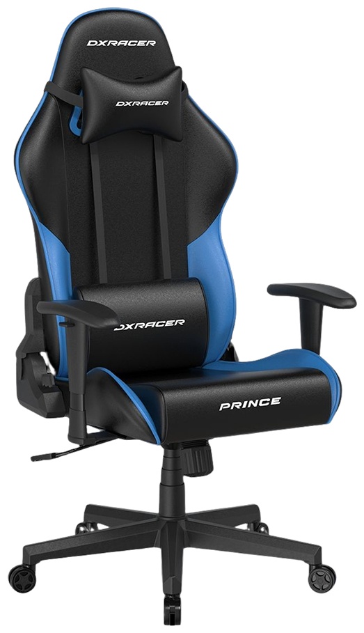 Игровое кресло DXRacer Prince GC/LPF24LTC/NB, черный, синий